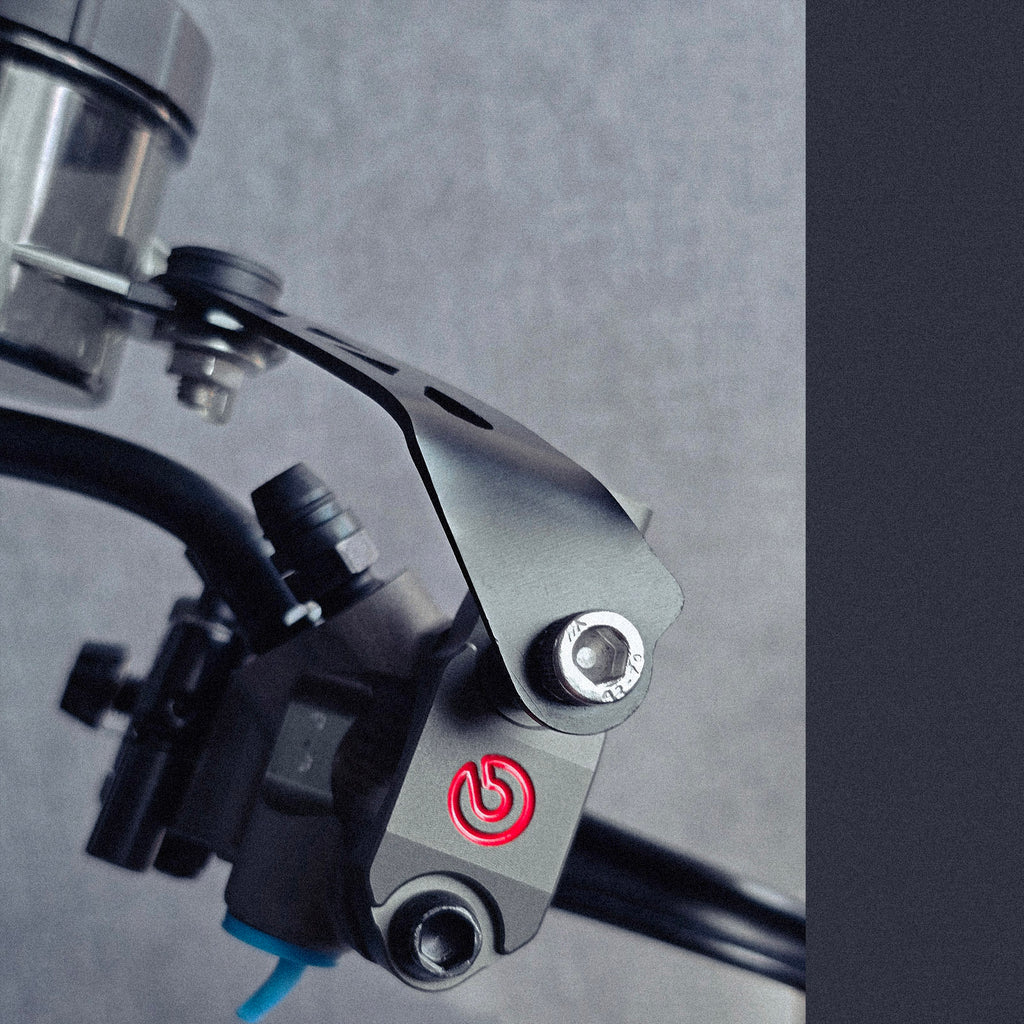 Brembo style black bracket set