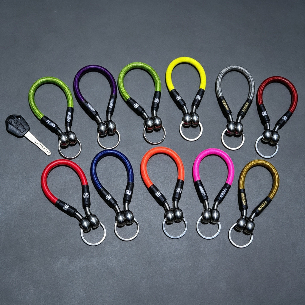 Keychain braided brake lines